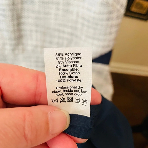 J.Crew Factory sleeveless tweed & eyelet dress wedding guest SZ 2 gray navy - Picture 11 of 11